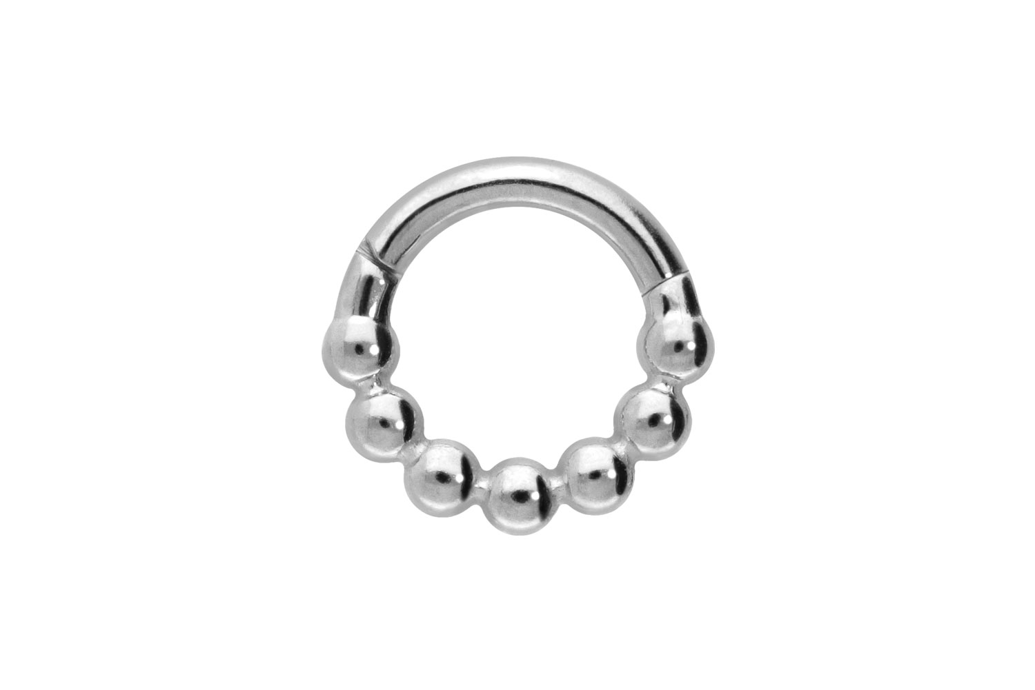 Titan Segmentring Clicker Piercing KUGELN